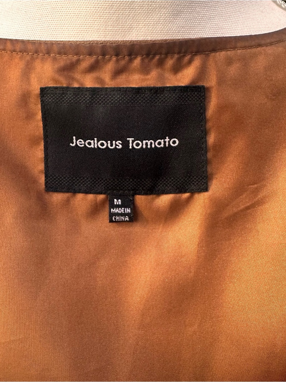 Jealous Tomato Brown Fringed Eyelet Vest - Picture 6 of 8